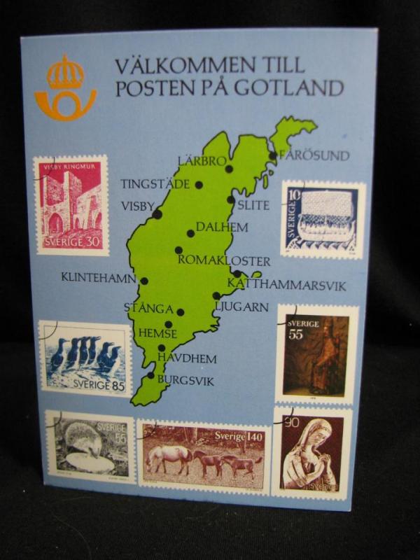 Posten Gotland - Kart över postkontoren