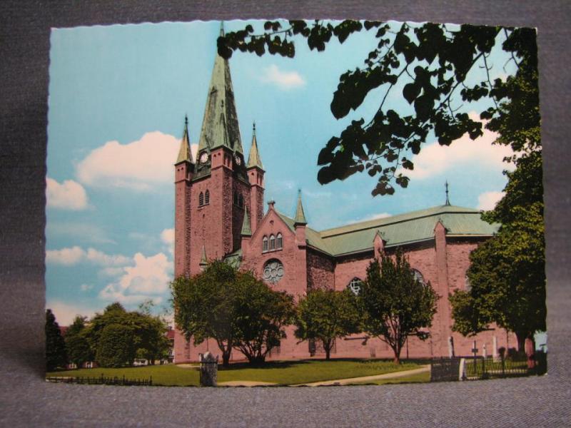 Vykort - Mariestad kyrka - Västergötland