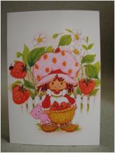 Oskrivet Vykort - Jordgubbsbarn - Strawberry Shortcake