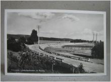 Gammalt skrivet vykort - Landsväg vid Fornby - Siljansnäs