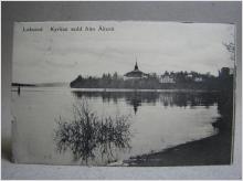 Antikt vykort - Kyrkan sedd från Åkerö - Leksand 1907