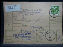 Adresskort med stämplade frimärken - 1964 - Malmö till Sunne