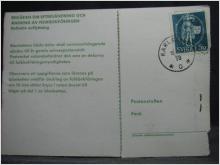 Adressndringskort med stämplade frimärken - 1973 - Karlstad