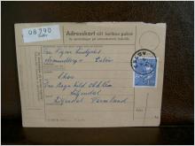 Paketavi med stämplade frimärken - 1964 - Eslöv till Liljendal