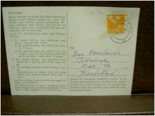 Paketavi med stämplade frimärken - 1964 - Brandsbol till Karlstad 1