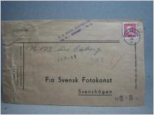 Försändelse med stämplat frimärke - Seskarö 24/8 -34