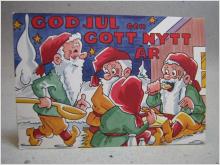 Fint äldre Julkort  - Oskrivet vykort