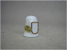Fingerborg från en samling - Dubai - Porslin - 24 k guld i dekorationen 