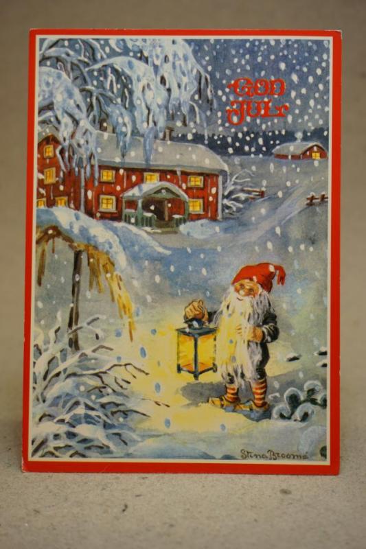 Julkort -S. Broomé - skrivet vykort