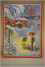 Julkort -S. Broomé - skrivet vykort