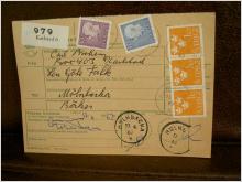 Paketavi med 5 st stämplade frimärken - 1967 - Karlstad 6 till Mölnbacka