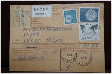 Poststämplat  adresskort med  frimärken - Karlstad 1 - Höljes