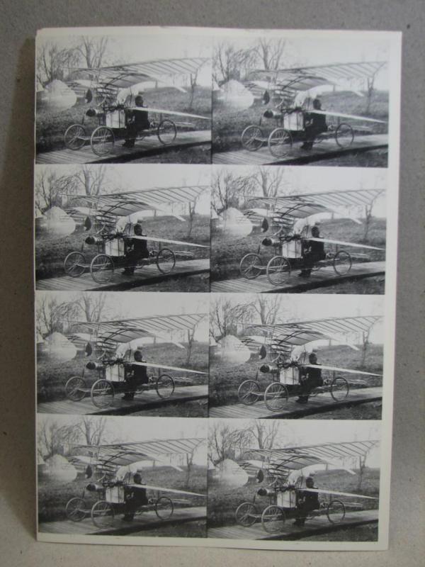 Affisch / Ark med 8 vykort - Flugan av Sveriges första verkliga flygplanskonstruktör C R Nyberg