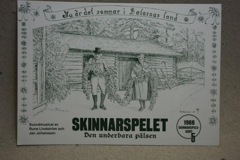 Skinnarspelet Dalarna  - stämplat 26.6 1988
