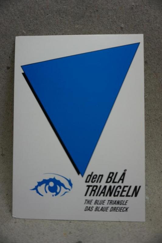 Den Blå Triangeln  Reklamvykort 1985 - Oskrivet fint vykort ofrankerat
