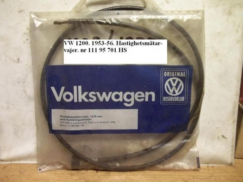  VW 1200. 1953-56. Hastighetsmätar-vajer. nr 111 95 701 HS