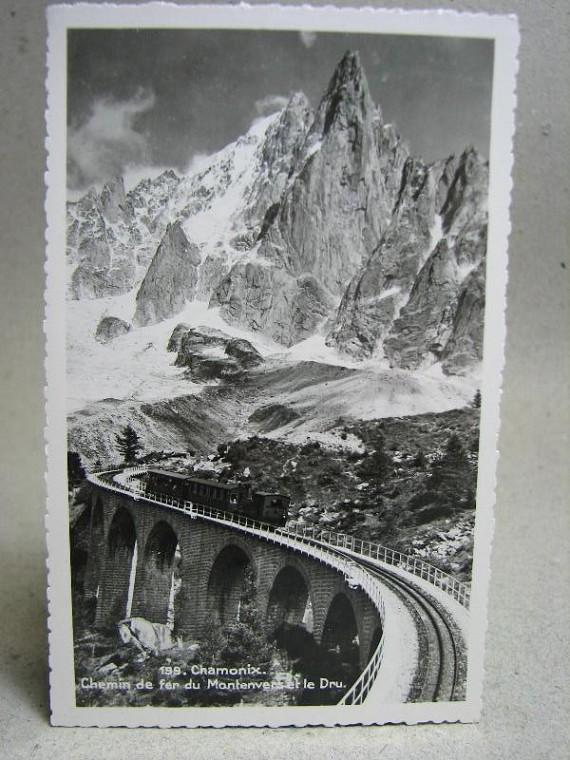Äldre Vykort - Tåg - Chamonix