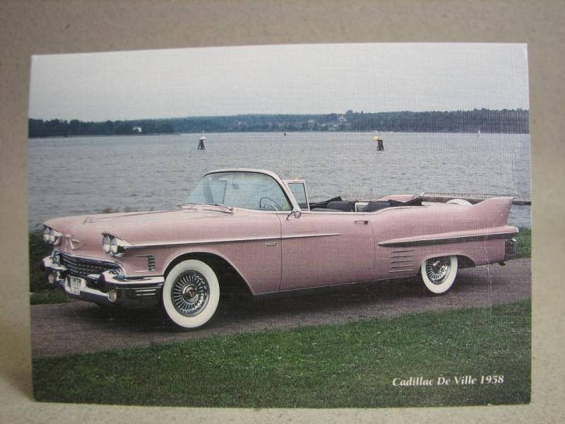 Cadillac De Ville 1958 ... / Med Fint stämplad svensk evenemangstämpel