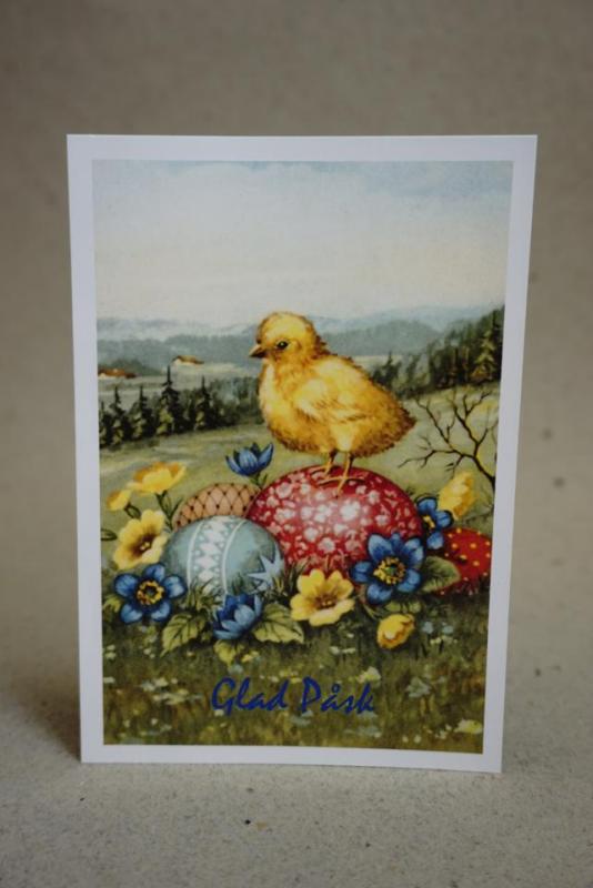 Glad Påsk fint vykort oskrivet