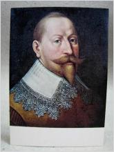Kung Gustav II Adolf 1594 till 1632 Sverige Oskrivet äldre vykort