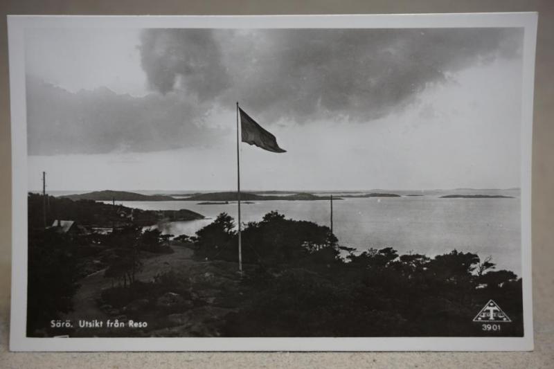 Särö med utsikt från Reso Halland Gammalt oskrivet vykort