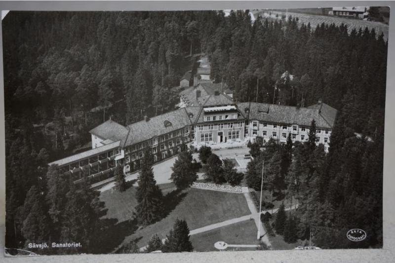 Sävsjö Sanatorium 1951 Småland Oskrivet gammalt vykort