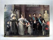 Kung Karl XIV Johan med Familj Sverige Oskrivet äldre vykort