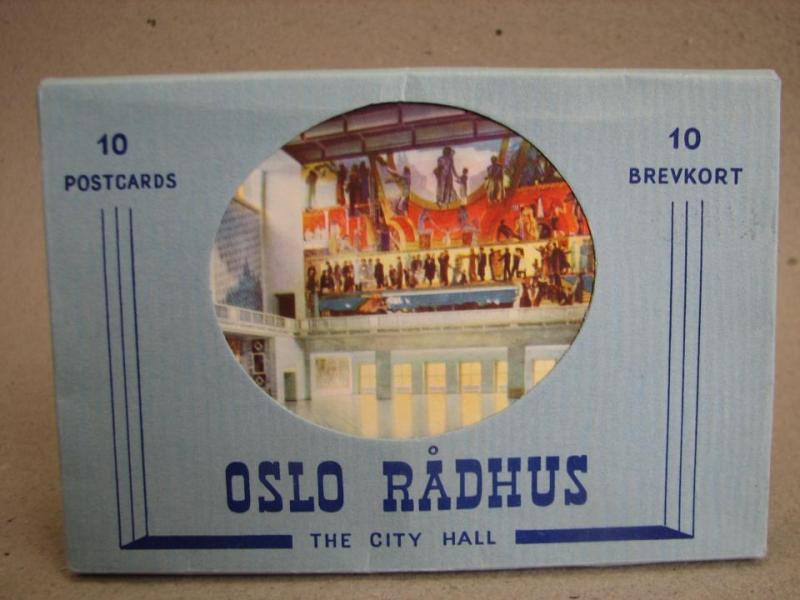Vykort - 10 kort i folder från Rådhus Oslo