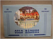 Vykort - 10 kort i folder från Rådhus Oslo