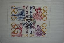 3 Block olympiskt guld 1992 - fint stämplade 
