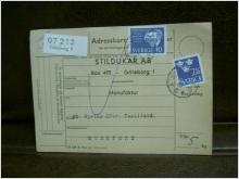 Paketavi med stämplade frimärken - 1962 - Göteborg 8 till Munkfors