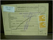 Paketavi med stämplade frimärken - 1961 - Vällingby 1 till Karlstad