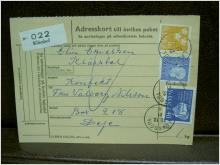 Paketavi med stämplade frimärken - 1961 - Klässbol till Deje