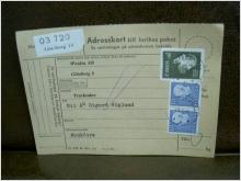 Paketavi med stämplade frimärken - 1962 - Göteborg 14 till Munkfors