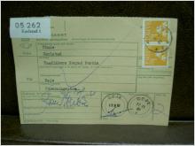 Paketavi med stämplade frimärken - 1961 - Karlstad 1 till Deje