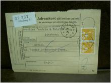 Paketavi med stämplade frimärken - 1961 - Göteborg 5 till Deje  