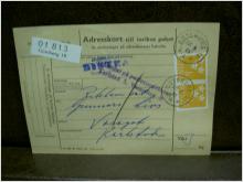 Paketavi med stämplade frimärken - 1961 - Göteborg 18 till Karlstad  