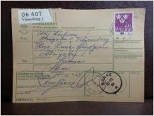 Frimärken på adresskort - stämplat 1964 - Vänersborg 1 - Sunne