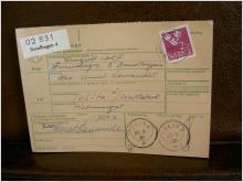 Paketavi med stämplade frimärken - 1962 - Bandhagen 4 till Tolita