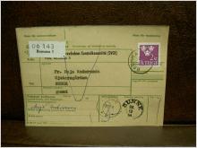 Paketavi med stämplade frimärken - 1964 - Bromma 3 till Sunne