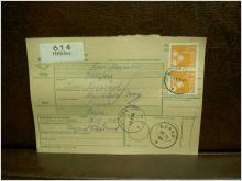 Paketavi med stämplade frimärken - 1964 - Hällefors till Sunne