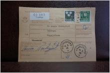 Frimärken på adresskort - stämplat 1963 - Veddinge  - Vägsjöfors