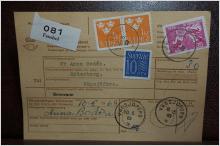 Frimärken  på adresskort - stämplat 1963 - Fensbol - Vägsjöfors