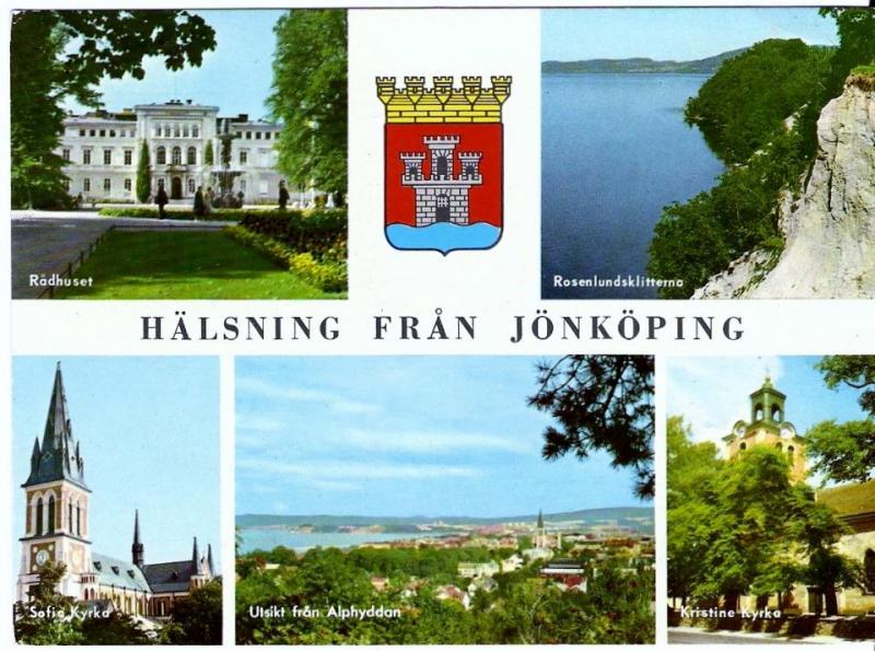 VYKORT. Småland. Hälsning från Jönköping...