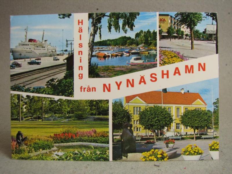 Nynäshamn - Ölänningen Gotlandsfärjan vid kaj - Flerbild 1971