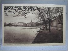 Vy över Älvgatan och Stadshotellet - Karlstad 1939