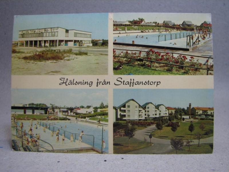 Vykort - Bad i Staffanstorp 1970 - Skåne