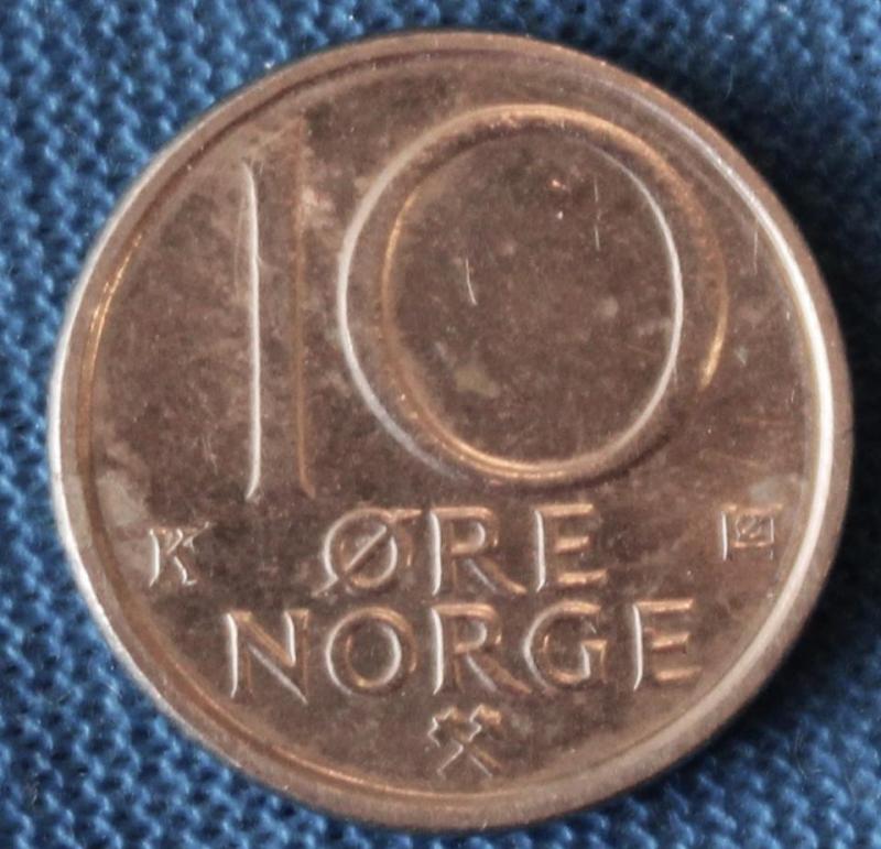 Norge 10 øre 1989