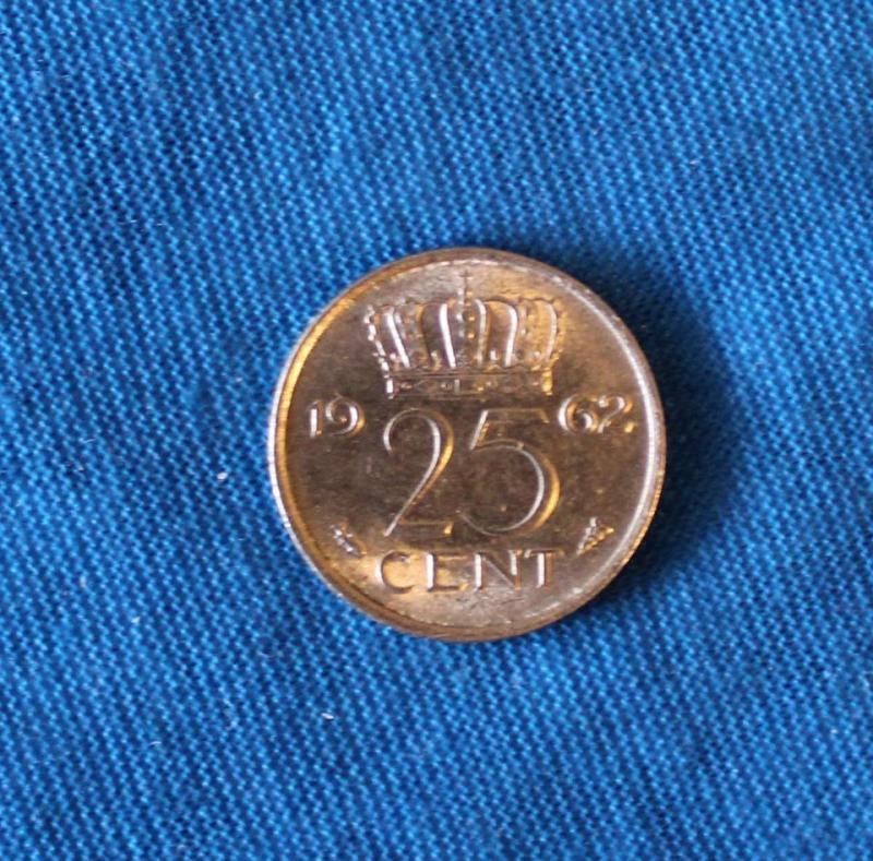 Nederland 25 cent 1962