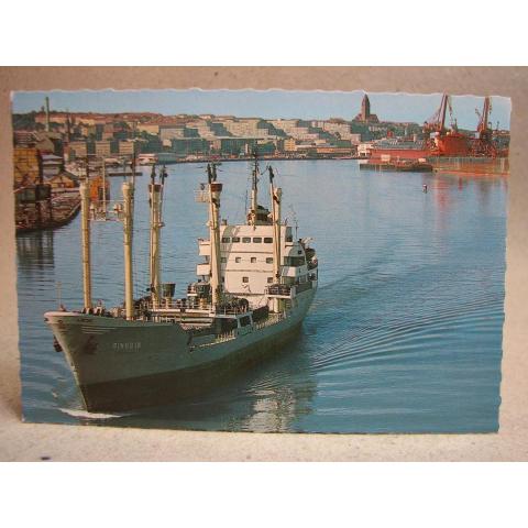Fartyg Pinguin i Göteborgs hamn Oskrivet gammalt vykort